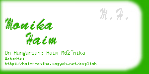 monika haim business card